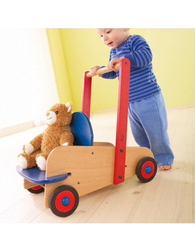 Carrito Andador de Madera HABA 1646 para Bebés 10 meses a 3 años