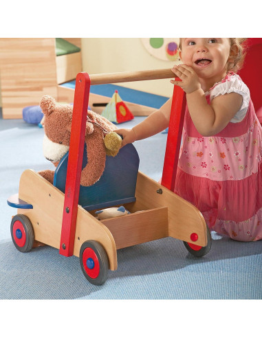 Carrito Andador de Madera HABA 1646 para Bebés 10 meses a 3 años