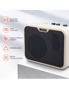 Amplificador de Bajo JOYO MA-10B 10W Portátil con Cable 4.5m 2