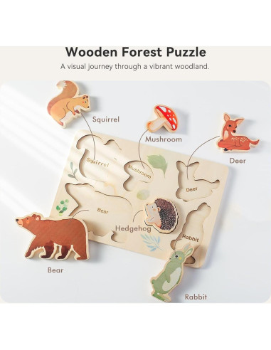 Rompecabezas de Madera Chunky 3 Paquetes Océano y Espacio