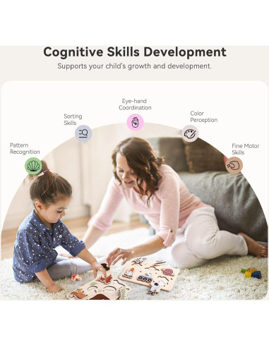 Rompecabezas de Madera Chunky 3 Paquetes Océano y Espacio