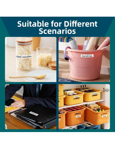 Cinta de Etiqueta Laminada LFPERT 12mm Blanca - Paquete de 4