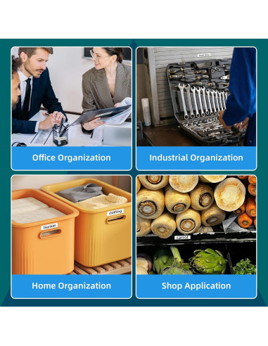 Cinta de Etiqueta Laminada LFPERT 12mm Blanca - Paquete de 4