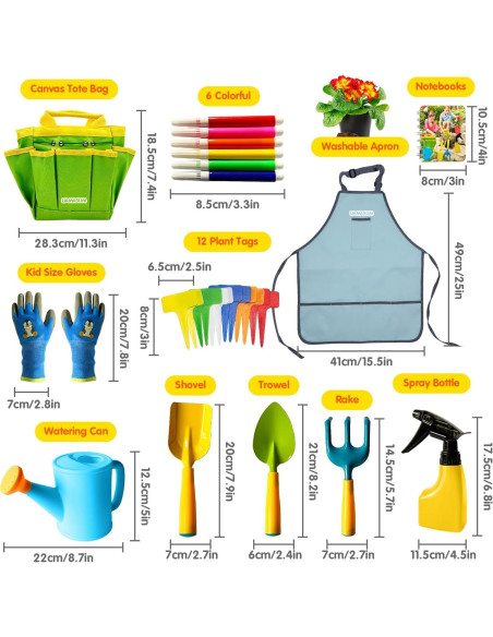 Juego de Jardinería para Niños Liamasum - Kit Completo Juego de Jardinería para Niños Liamasum - Kit Completo