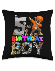 Cojín de Cumpleaños 5 Niño Italian Brainrot 40x40 cm