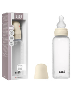 Biberón Anticólico BIBS 270 ml Silicona Libre BPA Marfil