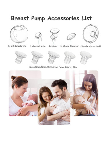 Piezas de Repuesto Extractor de Leche Gowing 24mm Silicona