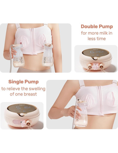 Bomba de Pecho Eléctrica Doble NCVI 8100 4 Modos 9 Niveles