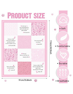 Manta de Recepción para Bebés Oudain Rosa 76x102 cm Microfibra 2