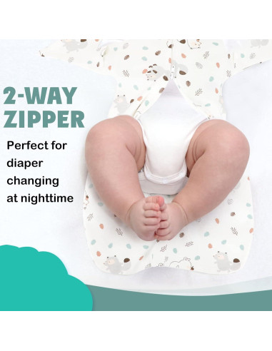 Paquete de 2 Swaddles de Transición JULYFIRE 100% Algodón