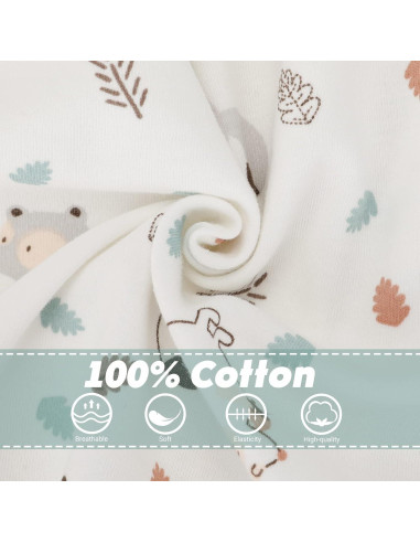 Paquete de 2 Swaddles de Transición JULYFIRE 100% Algodón