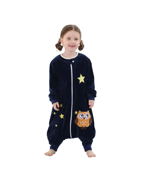Saco de Dormir MICHLEY para Bebé 1-3 Años Manga Larga Búho