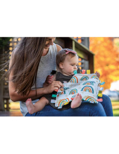 Manta de Seguridad Mary Meyer Taggies Lovey Arcoíris 30x30 cm 2