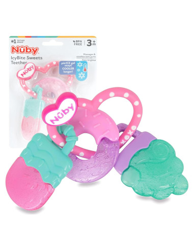 Anillo de Dentición Nuby IcyBite Donut y Helado 3+ Meses