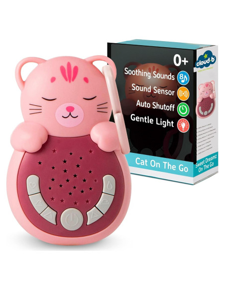 Calmante para Bebés Cloud b Sweet Dreamz Gato con Luz y Sonidos