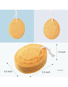 Esponjas Corporales Exfoliantes Boao - 6 Piezas 14 cm 2