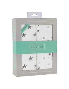 Sábanas Impermeables Ely's & Co. para Cuna Mini 2-Pack Algodón