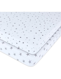 Sábanas Impermeables Ely's & Co. para Cuna Mini 2-Pack Algodón 2