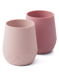 Tazas de Silicona para Bebés SAMiGO 60 ml Rosado - Entrenamiento