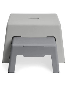 Escalón Doble Antideslizante Skip Hop - Gris 2 en 1