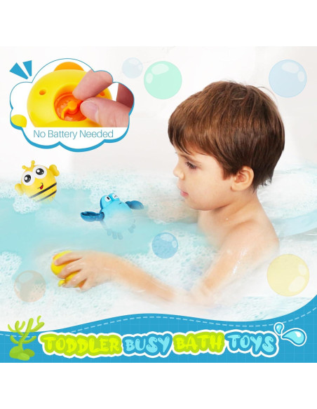 Juguetes de baño EKU Hipopótamo con tazas apilables y pato