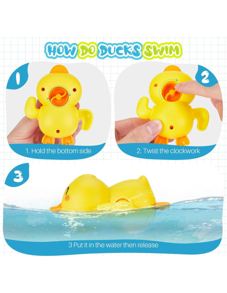 Juguetes de baño EKU Hipopótamo con tazas apilables y pato