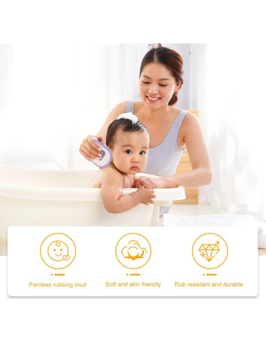 3 Esponjas de Baño Exfoliantes para Niños HAKIDZEL 13x9cm