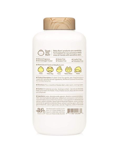 Baño de Burbujas Baby Bum Sun Bum 340 ml - Piel Sensible
