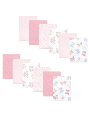 Pañales de Eructo Hudson Baby Algodón Unisex Mariposa Pastel