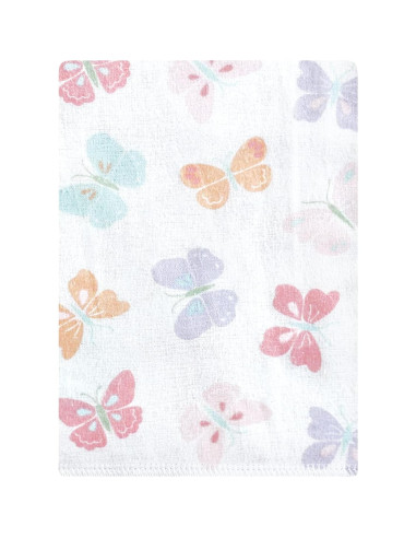 Pañales de Eructo Hudson Baby Algodón Unisex Mariposa Pastel