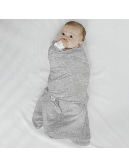 Saco de Sueño HALO Algodón 100% Ajustable TOG 1.5 Gris Pequeño