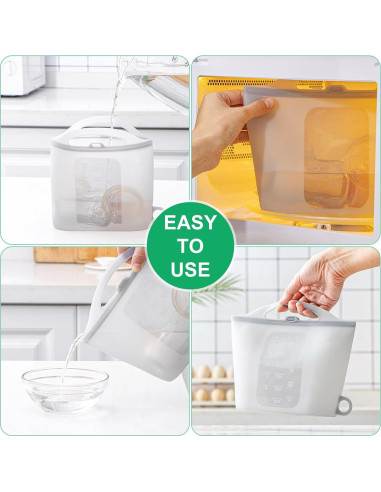 Paquete de 2 Bolsas de Sanitización de Vapor DOYOQI 1.5L