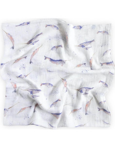 Manta de Bebé Swaddle Little Unicorn Algodón 100% Narval 2