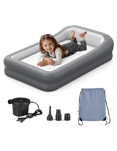 Cama de viaje inflable GloTika para niños 160x100 cm con sábana