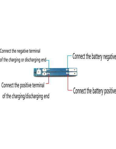 Placa de Protección BMS 2S 18650 HJTOOK 7.4V 8A 2PCS