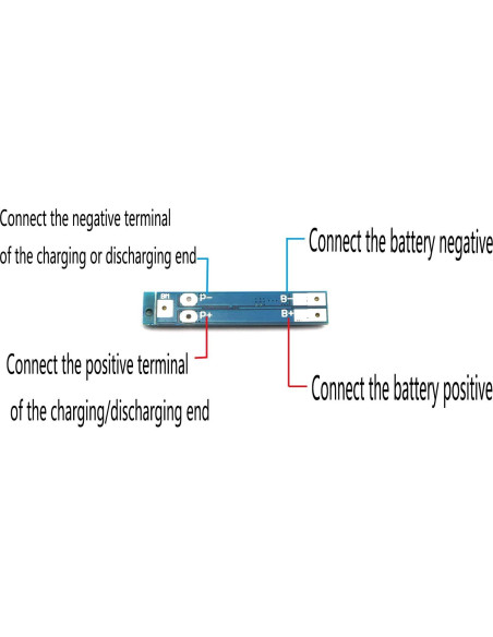 Placa de Protección BMS 2S 18650 HJTOOK 7.4V 8A 2PCS