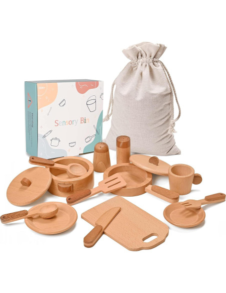 Caja Sensorial Montessori para Niños - Juguetes de Madera Educativos