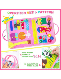 Libro Ocupado 10 en 1 Orubomic para Niños 1-3 Años 2