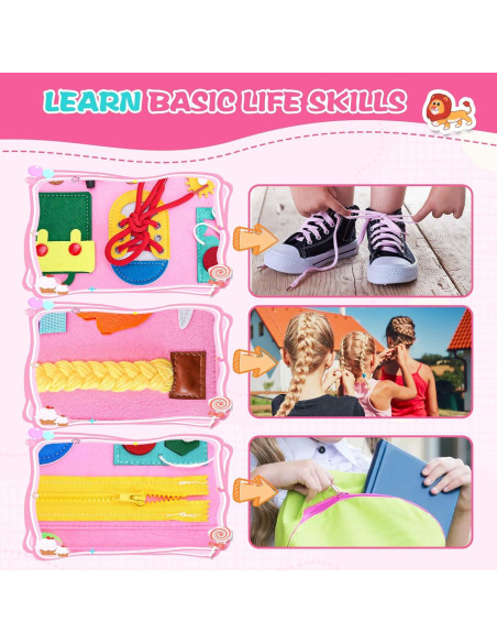 Libro Ocupado 10 en 1 Orubomic para Niños 1-3 Años