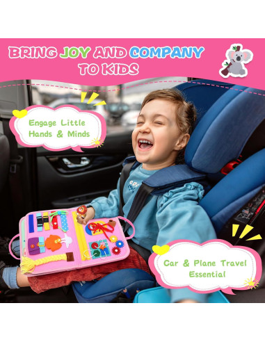 Libro Ocupado 10 en 1 Orubomic para Niños 1-3 Años