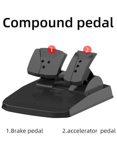 Volante de Juego DOYO R180C para Xbox 360 y PC con Pedales