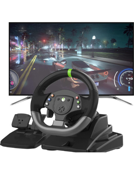 Volante de Juego DOYO R180C para Xbox 360 y PC con Pedales