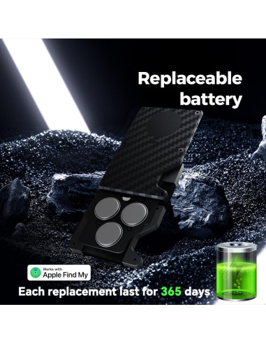 Billetera Minimalista AirWallet con Chip Airtag y Bloqueo RFID