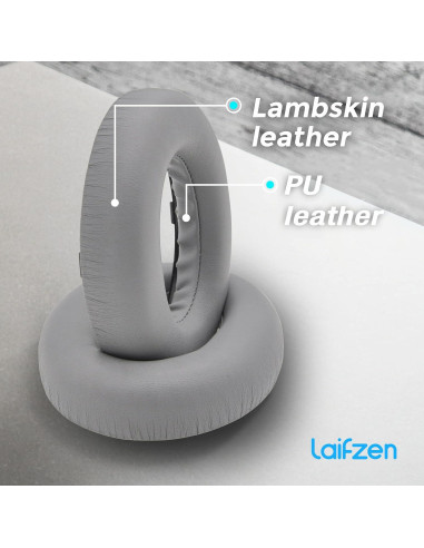 Almohadillas de cuero de cordero Laifzen para Bose QC Ultra