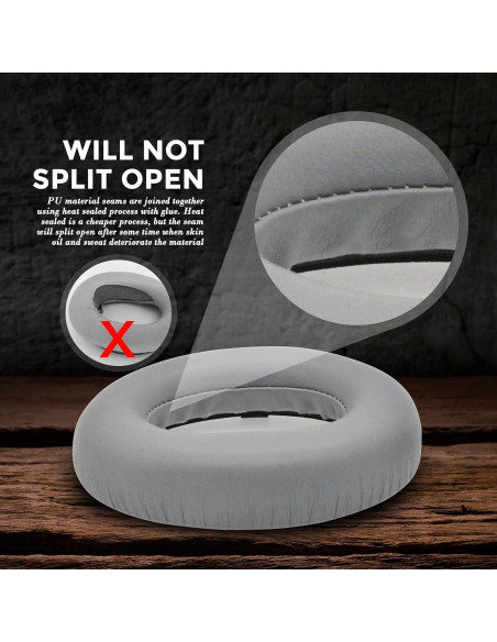 Almohadillas de cuero de cordero Laifzen para Bose QC Ultra