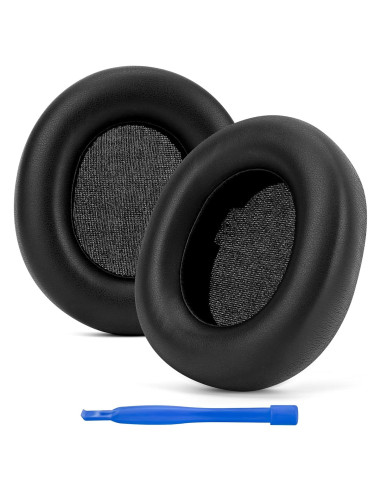 Almohadillas de Reemplazo Linkidea para Auriculares SteelSeries Arctis Nova Pro Inalámbricos - Cuero de Proteína - 2 Unidades