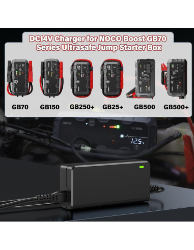 Cable de Cargador 14V 56W HIENADTOR para NOCO Boost GB70 GB150