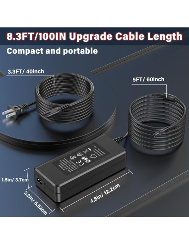 Cable de Cargador 14V 56W HIENADTOR para NOCO Boost GB70 GB150