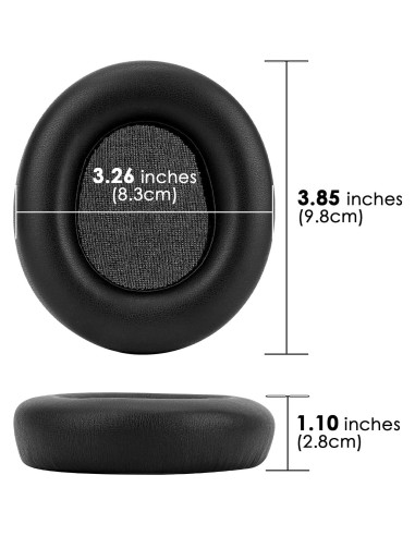 Almohadillas de Reemplazo Linkidea para Auriculares SteelSeries Arctis Nova Pro Inalámbricos - Cuero de Proteína - 2 Unidades