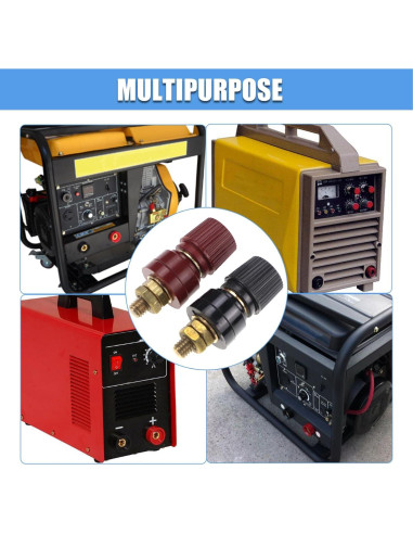 Terminal de Batería Remota Bumbesti M6 Cobre 2 Pcs Negro y Rojo